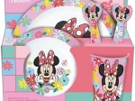Пластмасов комплект за хранене MINNIE, 5 бр.