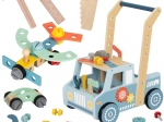 Дървена проходилка‑кола и мини работилница STEM TOOKY TOY