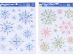 Декорация за прозорец Снежинки 41 × 29 см