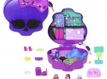 Polly Pocket компактен сет Monster High череп с скейтпарк и училище