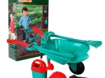 Kids’ garden set with wheelbarrow, shovel and rake