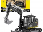 Metal tracked excavator with dozer blade HUINA 1:50 black