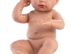 Llorens New Born момиченце – реалистична кукла с изцяло винилово тяло 43 cm